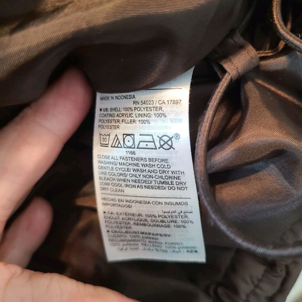 Old Navy Chocolate Brown Puffer Vest Womens M Gorpcore Clean Girl Minimalist Wrm - Picture 6 of 8